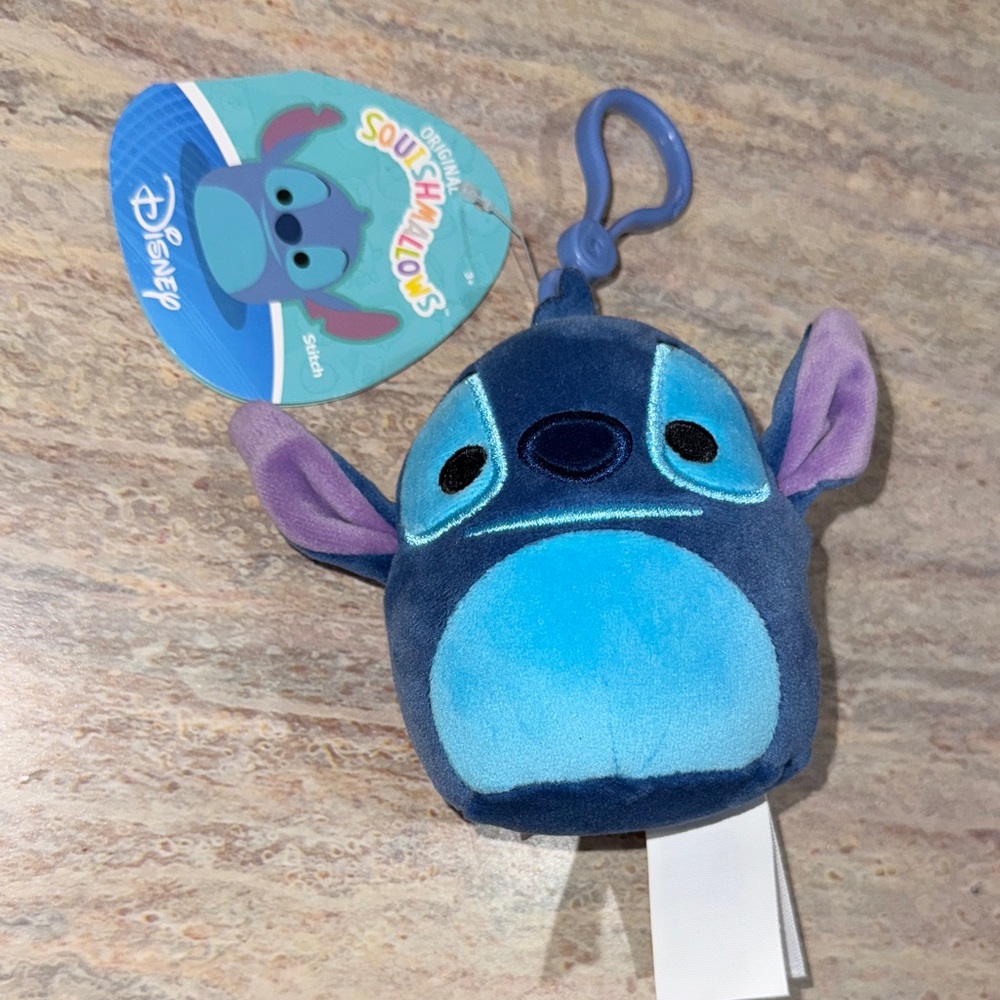 NEW Disney Stitch Plush squishmallows Keychain